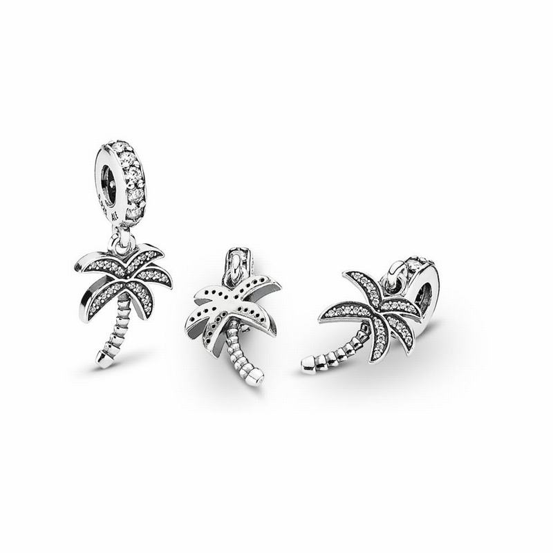 Pandantiv De Talisman Pandora Sparkling Palm Tree Argint (3ZCKLgS4)